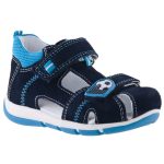 SUPERFIT 2 tépős sötétkék FOCIS zárt orrú bőr szandál