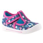 SUPERFIT BLAU kék/málna FLAMINGÓS NYITOTT vászon váltócipő