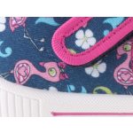 SUPERFIT BLAU kék/málna FLAMINGÓS NYITOTT vászon váltócipő