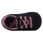 SIESTA RICHTER lila/rózsaszín tehenes velúr bőr fűzős első lépés cipő