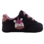 SIESTA RICHTER lila/rózsaszín tehenes velúr bőr fűzős első lépés cipő