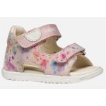 Geox B Macchia rózsaszín színes 2 tépőzáras respira (lélegző) bőr kislány gyerekszandál