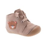 Siesta-Richter bézs macis fűzős orrvédős bőr első lépés cipő