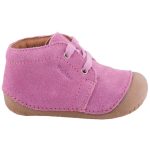 Siesta-Richter rózsaszín fűzős orrvédős bőr kislány első lépés cipő
