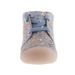 Siesta-Richter világoskék csillogó szívecskés fűzős velúrbőr orrvédős lány tipegő