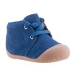 Siesta-Richter sötétkék velúr bőr fűzős orrvédős első lépés cipő