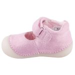 Siesta Richter világos rózsaszín csillogós tépőzáras nyitott orrvédős lány első lépés cipő
