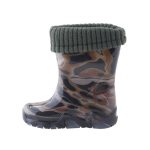 Demar kivehető béléses katona zöld esőcsizma