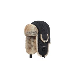 BARTS Kamikaze fekete szőrmés téli sapka/usanka (one size)   BARTS Kamikaze fekete szőrmés téli sapka/usanka (one size)