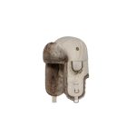 BARTS Kamikaze bézs szőrmés téli sapka/usanka (one size)