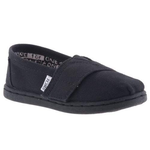 TOMS CLASSIC fekete tépős belebújós cipő