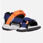 Geox J Borealis sötétkék-narancssárga 3 tépőzáras respira (lélegző) Water Friendly textil kisfiú gyerekszandál