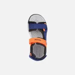 Geox J Borealis sötétkék-narancssárga 3 tépőzáras respira (lélegző) Water Friendly textil kisfiú gyerekszandál