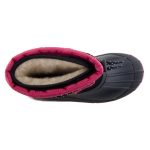 DEMAR SAMANTA rózsaszín/fekete fűzős téli hótaposó