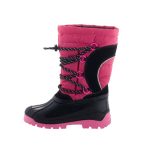 DEMAR SAMANTA rózsaszín/fekete fűzős téli hótaposó