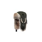 BARTS Kamikaze Kids zöld szőrmés téli sapka/usanka (4 + éves kortól)