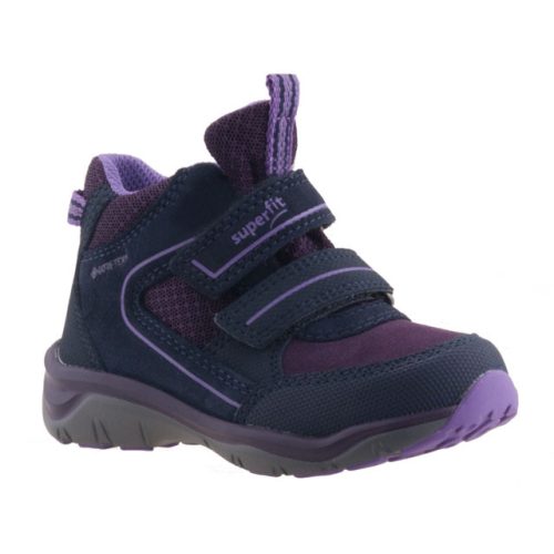 SUPERFIT 2 tépős GTX VÍZÁLLÓ sötétlila/lila melegbéléses cipő 21-35