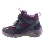 SUPERFIT fényvisszaverős 2 tépős GTX VÍZÁLLÓ sötétlila/lila melegbéléses cipő