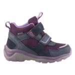 SUPERFIT fényvisszaverős 2 tépős GTX VÍZÁLLÓ sötétlila/lila melegbéléses cipő