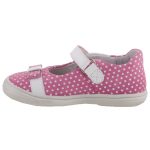 Siesta-Richter rózsa-fehér pöttyös masnis tépős balerina 