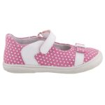 Siesta-Richter rózsa-fehér pöttyös masnis tépős balerina 