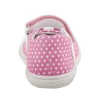 Siesta-Richter rózsa-fehér pöttyös masnis tépős balerina 