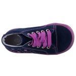 SIESTA-RICHTER sötétlila/lila MINTÁS fűzős bőr cipő