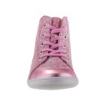 SIESTA-RICHTER rózsaszín metál virágos fűzős bőr magasszárú cipő