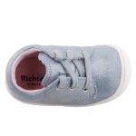 Siesta Richter világoskék csillogós fűzős orrvédős bőr kislány első lépés cipő