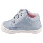 Siesta Richter világoskék csillogós fűzős orrvédős bőr kislány első lépés cipő