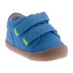 Siesta-Richter kék-zöld 2 tépőzáras velúr bőr kisfiú első lépés cipő