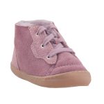 SIESTA-RICHTER fűzős mályva BÉLELT velúr bőr első lépés cipő
