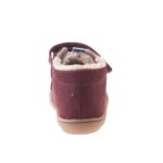 Siesta-Richter tépőzáras bordó nubuk bundás téli cipő