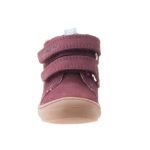 Siesta-Richter tépőzáras bordó nubuk bundás téli cipő