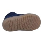 Siesta-Richter sötétkék fűzős szőrme béléses velúr bőr kisfiú cipő