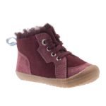 Siesta-Richter bordó fűzős gyapjúbéléses bőr kislány cipő