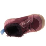 Siesta-Richter bordó fűzős gyapjúbéléses bőr kislány cipő