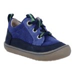 Siesta-Richter sötétkék-aquamarin fűzős velúr bőr kisfiú cipő
