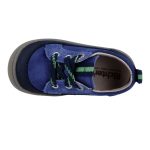 Siesta-Richter sötétkék-aquamarin fűzős velúr bőr kisfiú cipő