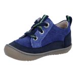 Siesta-Richter sötétkék-aquamarin fűzős velúr bőr kisfiú cipő