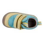 Siesta-Richter sárga-türkiz 2 tépőzáras velúrbőr kisgyermek cipő