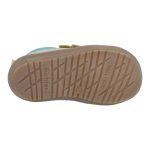 Siesta-Richter sárga-türkiz 2 tépőzáras velúrbőr kisgyermek cipő