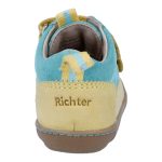 Siesta-Richter sárga-türkiz 2 tépőzáras velúrbőr kisgyermek cipő