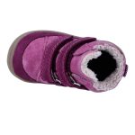 Siesta-Richter málna bordó 2 tépőzáras szőrme béléses sympatex (vízálló) velúr bőr kislány cipő