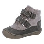 Siesta-Richter khaki zöld-bézs 2 tépőzáras szőrme béléses sympatex (vízálló) velúr bőr kisfiú cipő