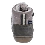 Siesta-Richter khaki zöld-bézs 2 tépőzáras szőrme béléses sympatex (vízálló) velúr bőr kisfiú cipő