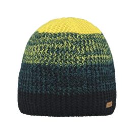 BARTS Radock Beanie Kids sárga/zöld csíkos kötött téli sapka   BARTS Radock Beanie Kids sárga/zöld csíkos kötött téli sapka