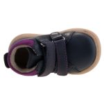 Siesta-Richter sötétkék-magenta lila 2 tépőzáras melegbéléses bőr kislány cipő