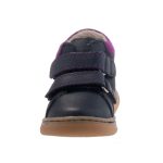 Siesta-Richter sötétkék-magenta lila 2 tépőzáras melegbéléses bőr kislány cipő