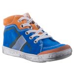 SIESTA-RICHTER kék narancs fűzős velúr bőr cipő